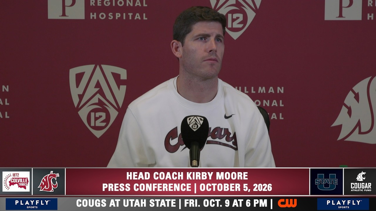 Kirby Moore talks Utah State, and the quiet work that wins in Pullman