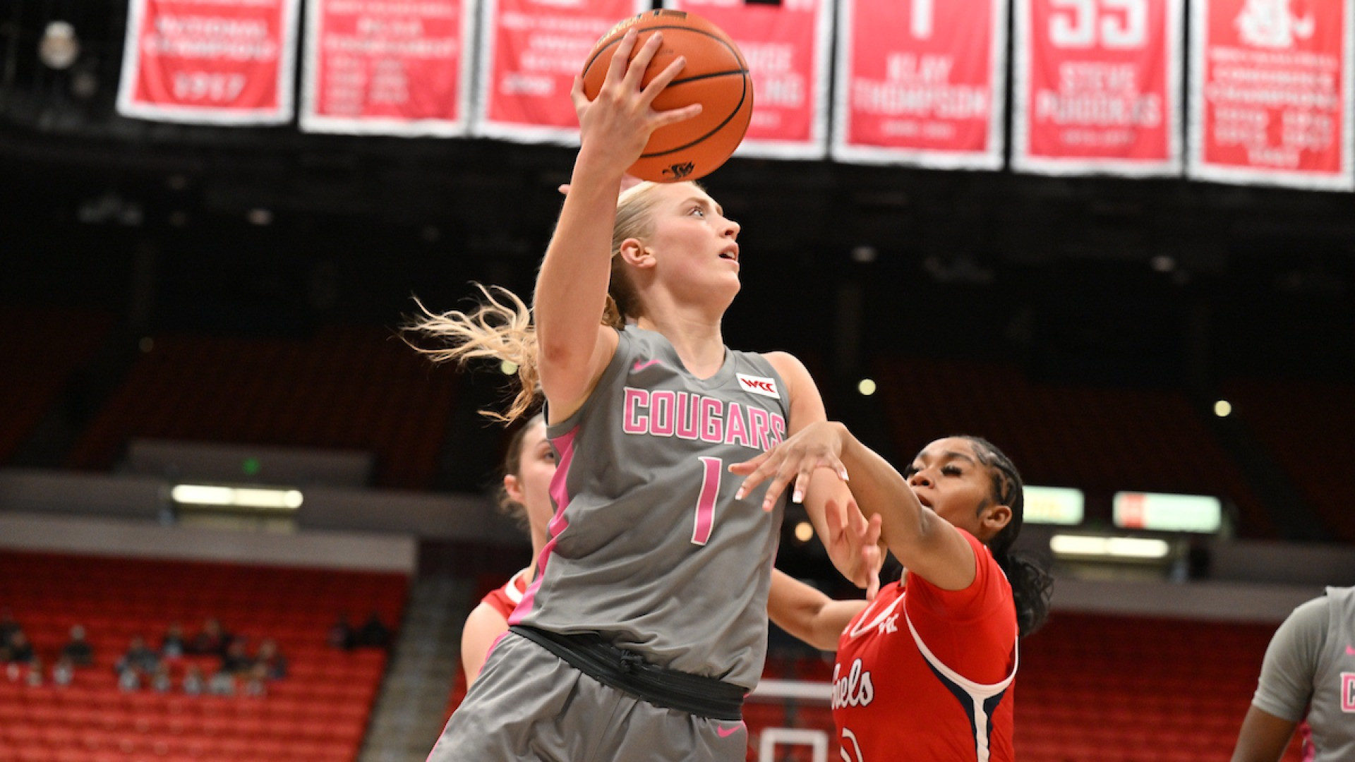 Cougars Break Blocks Record in 72-62 Win on Senior Night