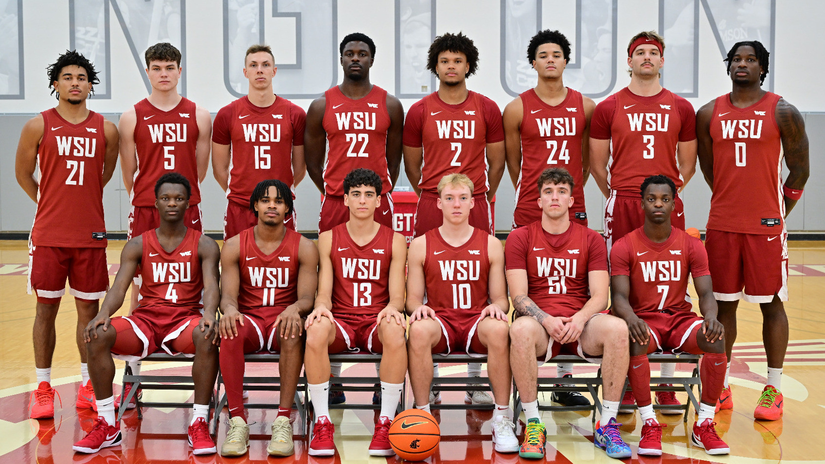 2025-26 Washington State men's basketball team photo 2025-26 Washington State men's basketball team photo