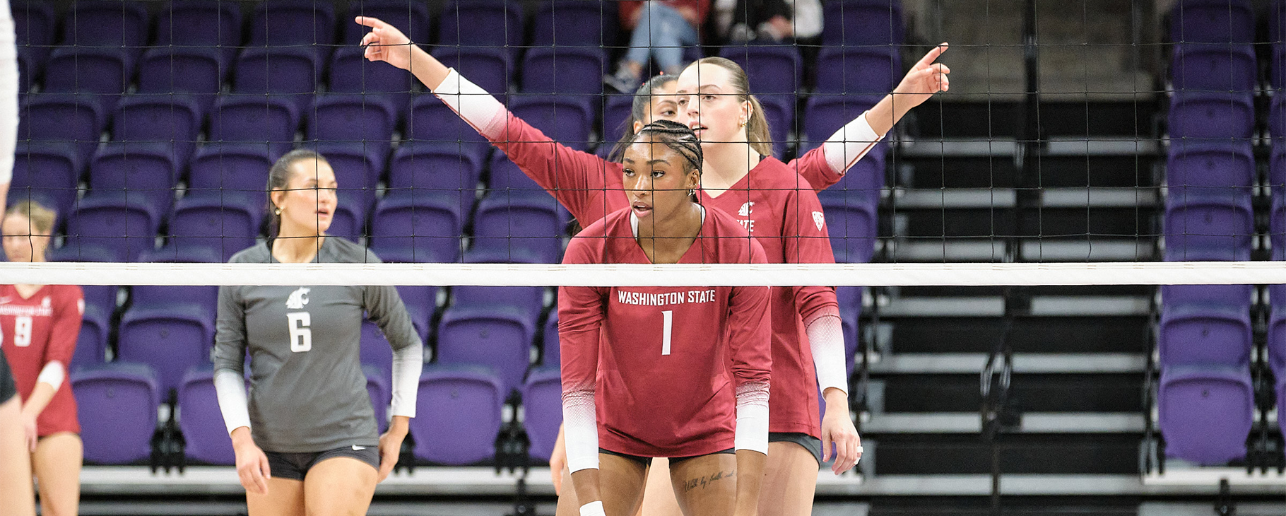 Cougs hammered out a season-best 61 kills and still needed every one